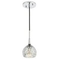 thumbnail image 1 of Woodbridge Lighting Bristol 1-Light Glass Mini-Pendant in Chrome/Mercury, 1 of 4