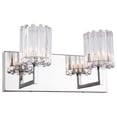 thumbnail image 1 of Woodbridge Lighting Candice 2Lt Glass LED Bath Light in Chrome/Swizzle Stick, 1 of 3