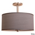 thumbnail image 1 of Woodbridge Lighting  Drum - Veneer 3-light Semi-flush Mount Grey, 1 of 4