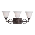thumbnail image 1 of Woodbridge Lighting Fall River 3 Light Steel Wall Sconce/Bath Light in Bronze, 1 of 1