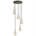 thumbnail image 1 of Woodbridge Lighting Fulton G125 5-Light Metal Cluster Pendant in Copper/Bronze, 1 of 4