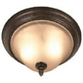 thumbnail image 1 of Woodbridge Lighting Harrington 2-light Glass Flush Mount in Bordeaux/Bronze, 1 of 1