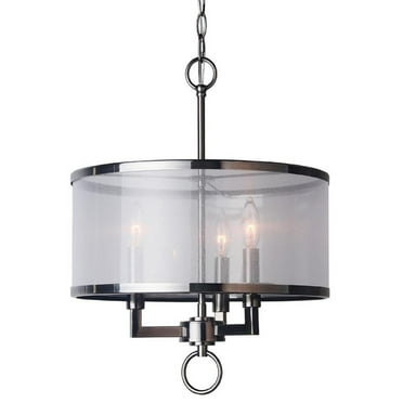 Woodbridge Lighting Jamison 3-light Metal Pendant Chandelier in Antique Nickel