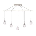 thumbnail image 1 of Woodbridge Lighting Jewel 5-Light Metal Linear Pendant in Satin Nickel, 1 of 5