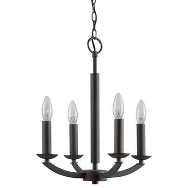 Woodbridge Lighting Lola 4-light Contemporary Steel Metal Chandelier in Bronze