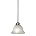 thumbnail image 1 of Woodbridge Lighting Marissa 1 Light Steel Metal Mini Pendant in Satin Nickel, 1 of 1