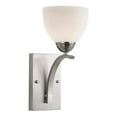 thumbnail image 1 of Woodbridge Lighting North Bay 1 Light Wall Sconce in Satin Nickel/Opal, 1 of 2