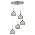 thumbnail image 1 of Woodbridge Lighting North Bay 5-Light Ball Metal Pendants in Nickel/Mirrored, 1 of 3
