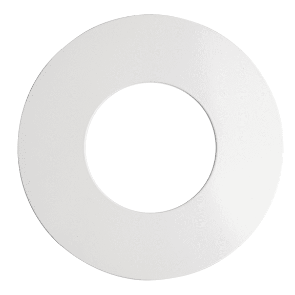 The Can Converter R56 Recessed Can Light Conversion Kit w/ 7" Flat Steel Ceiling Medallion - Home Improvement for 5" & 6" Cans, Converter Kit for Ceiling Fan & Light Fixture, UL Certified, White