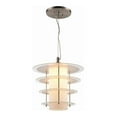 thumbnail image 1 of Woodbridge Lighting Ramsay Pendant Lighting in Satin Nickel/Frosted Glass Layers, 1 of 2