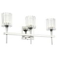 thumbnail image 1 of Woodbridge Lighting Regent Park 3Lt Glass LED Bath Light in Chrome/Swizzle, 1 of 4