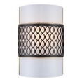 thumbnail image 1 of Woodbridge Lighting Spencer 1 Light Steel/Glass Wall Mount in Bronze, 1 of 1
