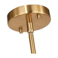 thumbnail image 1 of Woodbridge Lighting Spires 6-Light Metal Chandelier in Brass/Plated Amber, 1 of 5