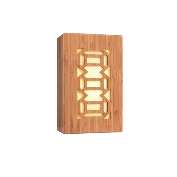 Woodbridge Lighting Triune Light House 1 Light LED Bamboo Wall Sconce in Natural