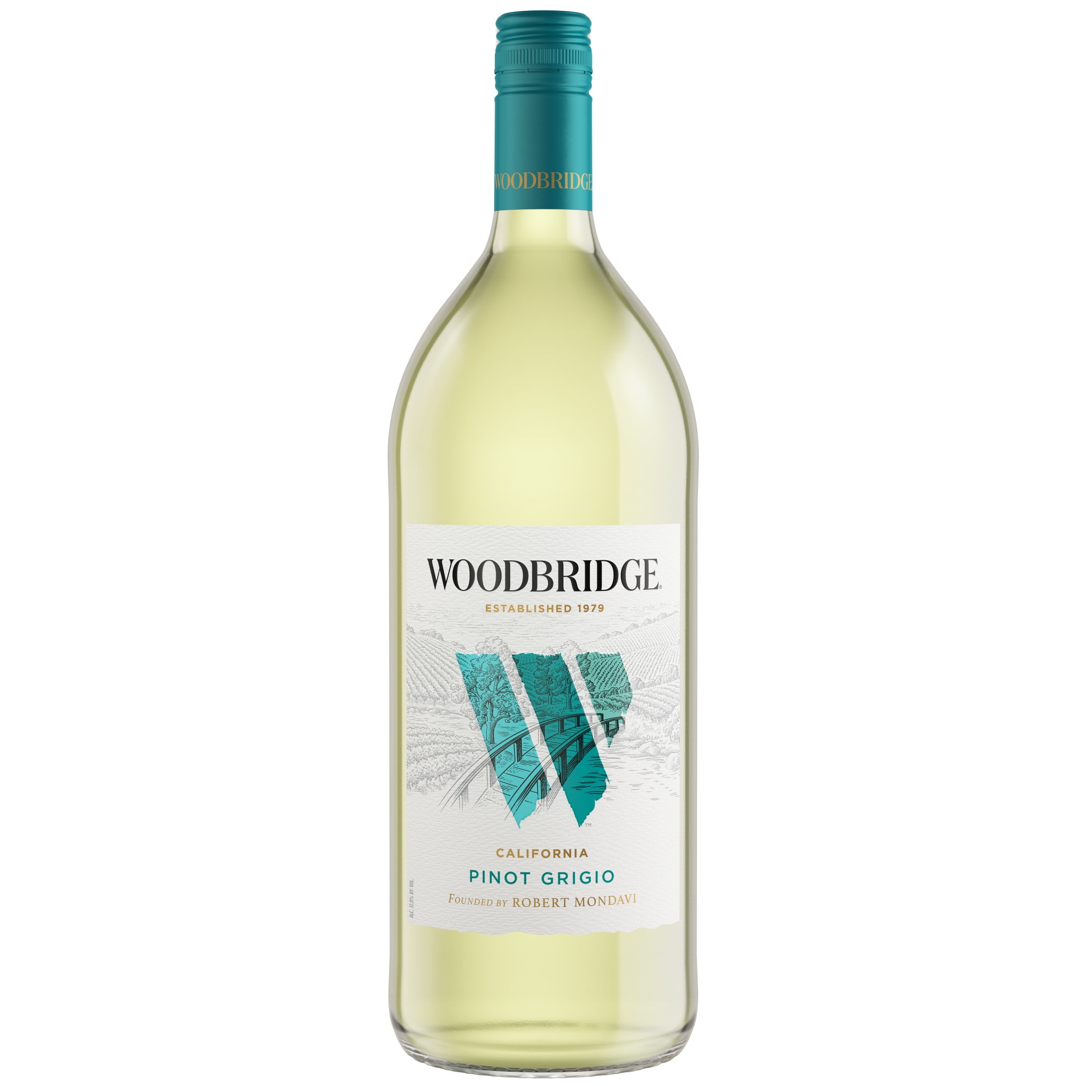 WOODBRIDGE BY ROBERT MONDAVI Woodbridge Pinot Grigio White Wine, 1.5L Bottle, 12% ABV