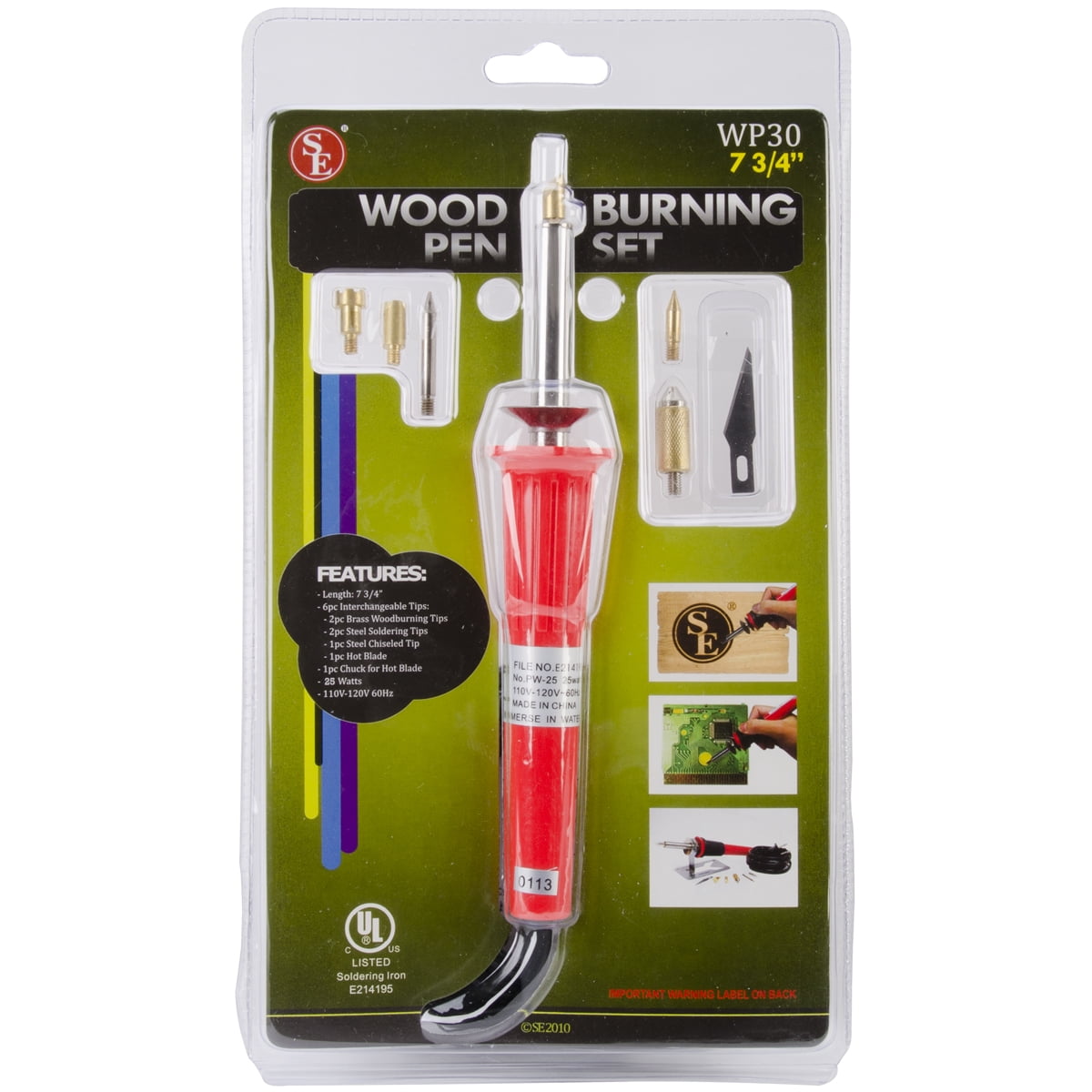 TOPELEK 8pcs Wire Wood Burning Tips, Pyrography Tip Nibs Kit, Wood Burner  Set Tool 