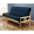 thumbnail image 1 of Woodbury Full Size Futon Sofa, Natural Finish Hardwood Frame And Soft Suede Innerspring Mattress, 1 of 3