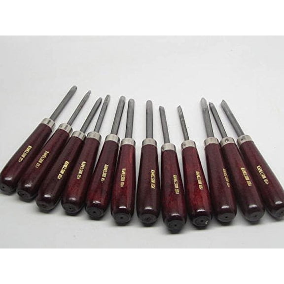 Woodcarvers Eye Punches Round Oval 12pc Character Face Portrait Ramelson USA by UJ Ramelson Co