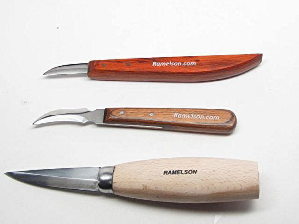Ramelson Whittling Chip Carving Knives 3 Piece Set