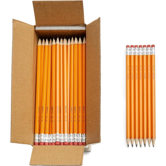 S & E TEACHER'S EDITION Woodcased #2 Pencils, Pre-sharpened, Yellow