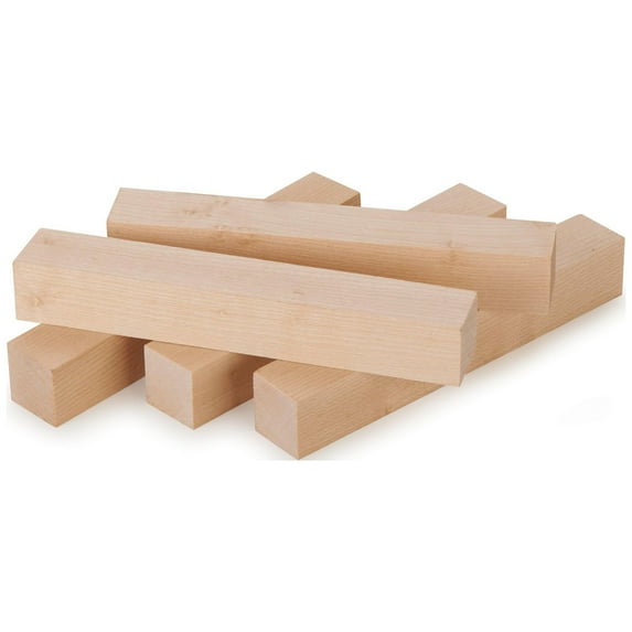 Woodcraft Birdseye Maple Pen Blank Set 3/4" X 3/4" X 5" 5-Piece