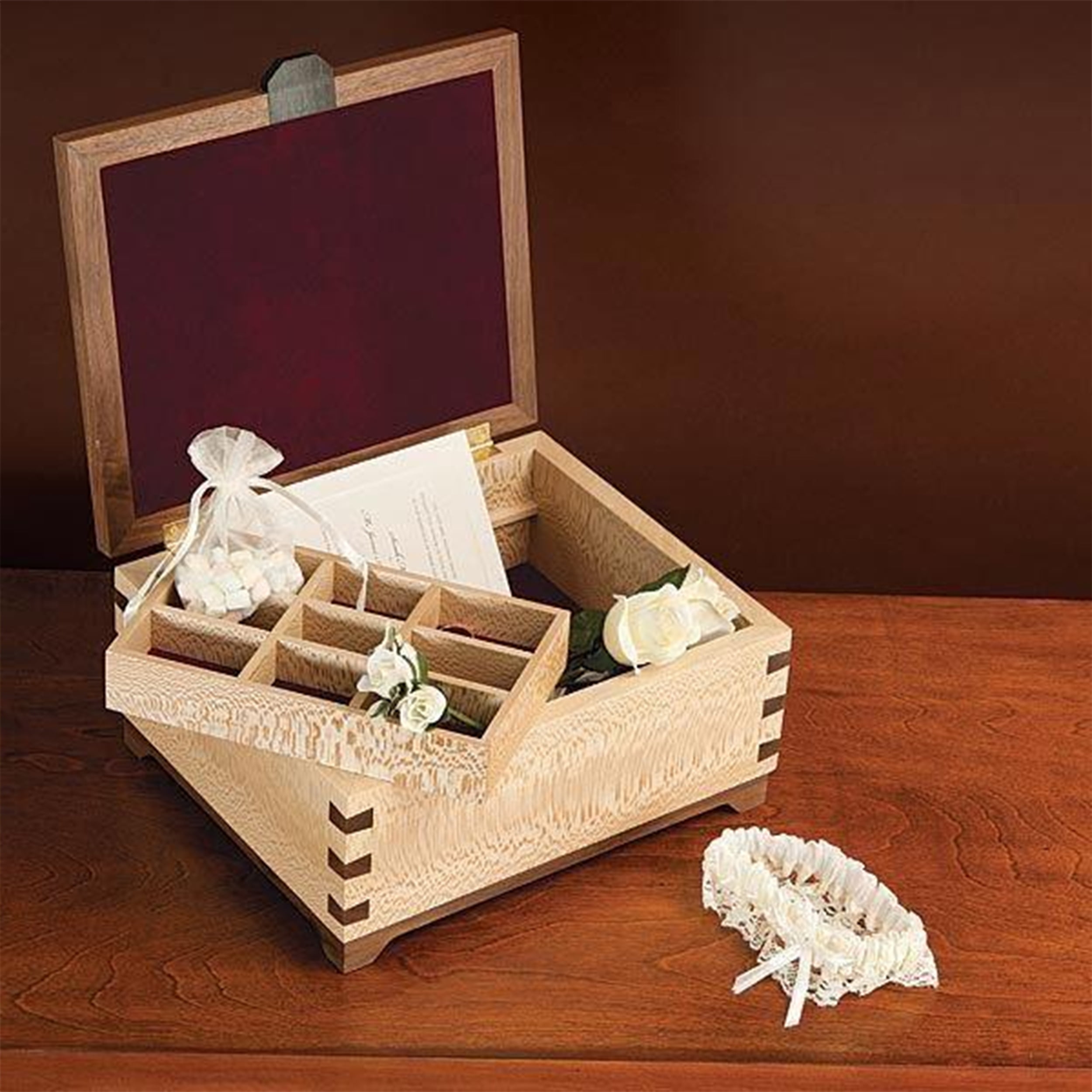 Woodcraft Magazine Paper Plan For Tile Top Box, Plan Only - Material Not Included