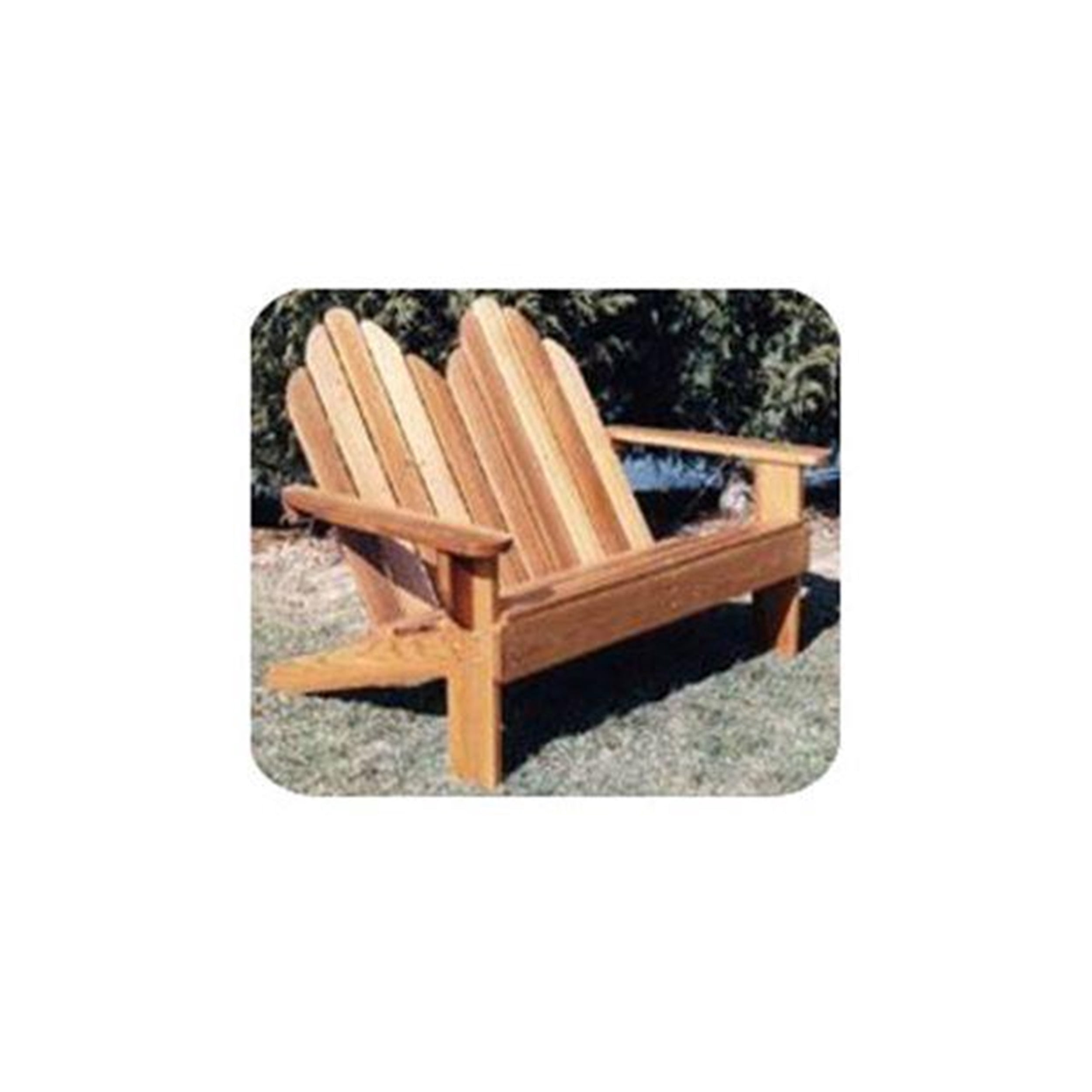 Woodcraft Project Paper Plan to Build Classic Adirondack Loveseat