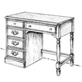 thumbnail image 1 of Woodcraft Project Paper Plan To Build Dresser Desk - Material Not Included, 1 of 3