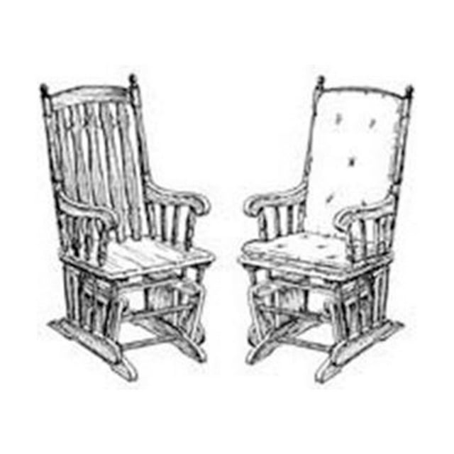 Woodcraft Project Paper Plan to Build Glider Chair