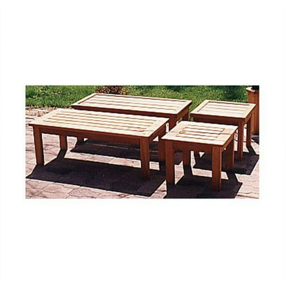 Woodcraft Project Paper Plan To Build Patio Coffee Table And End Table - Material Not Included
