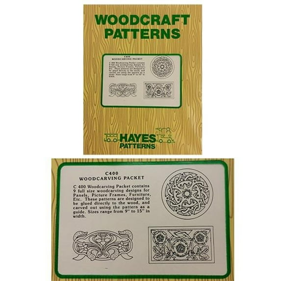 Woodcraft Project Paper Plan To Build Relief Carving - Material Not Included