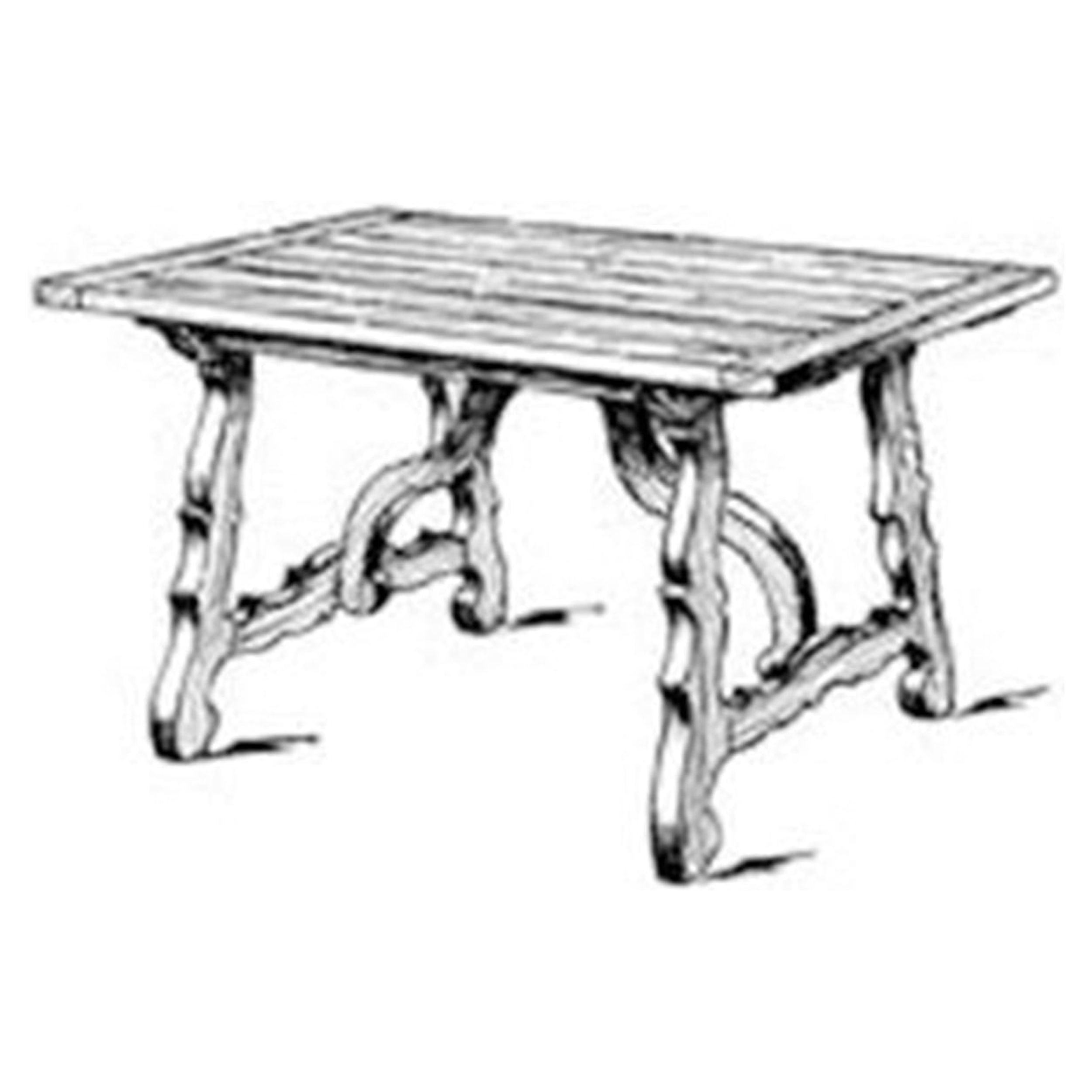 Woodcraft Project Paper Plan to Build Spanish Dining Table - Material Not Included