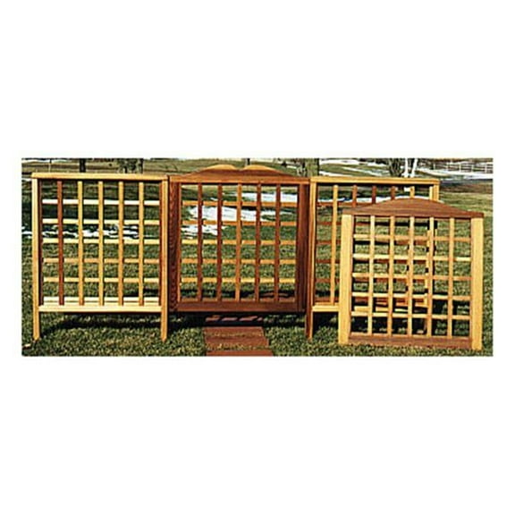 Woodcraft Project Paper Plan To Build Trellis Fencing - Material Not Included