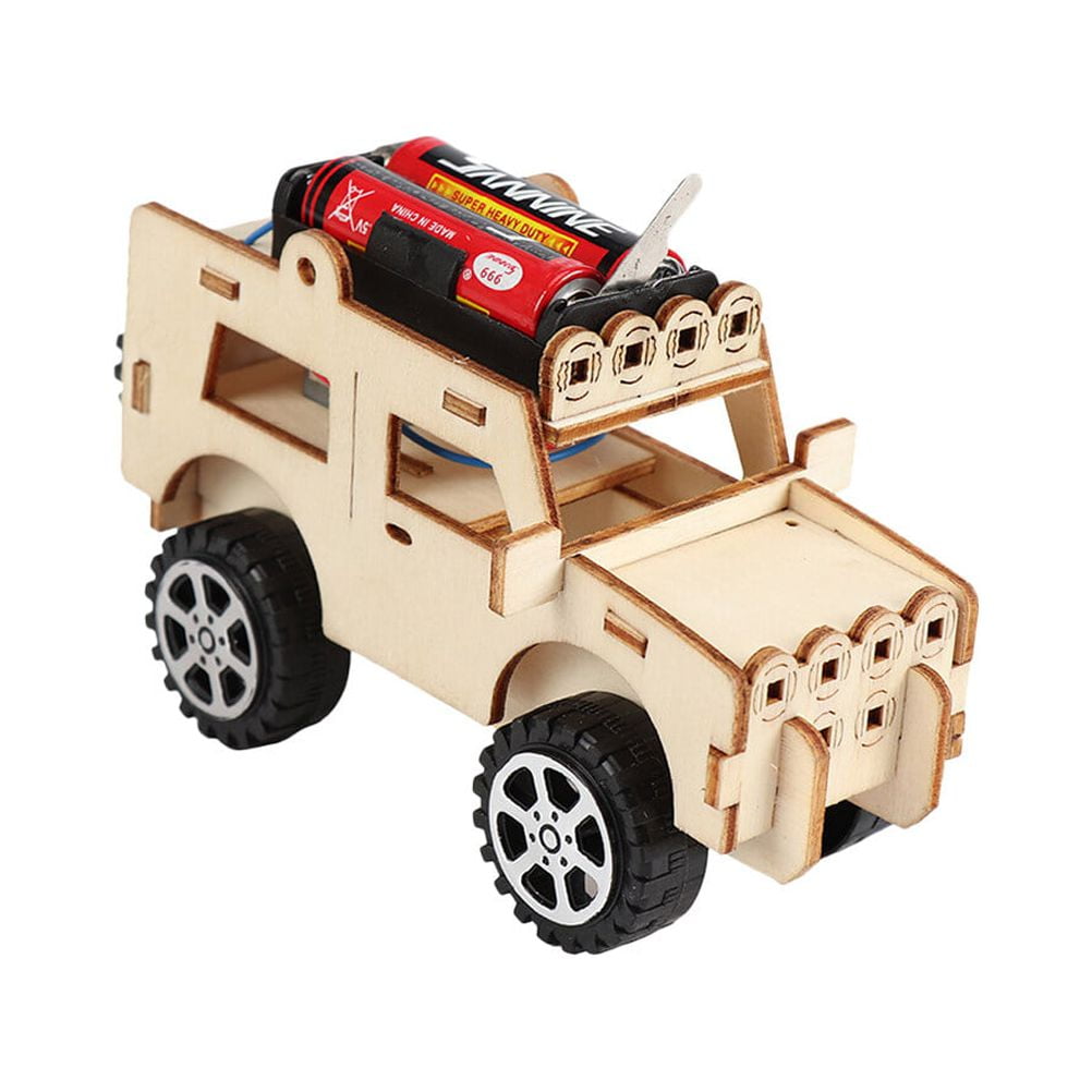 TOYLOGS Solar Wooden Race Model Car Kit - STEM Projects for Kids