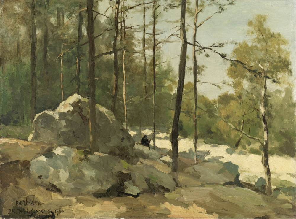 Wooded View Near Barbizon Canvas Art - (36 x 24)