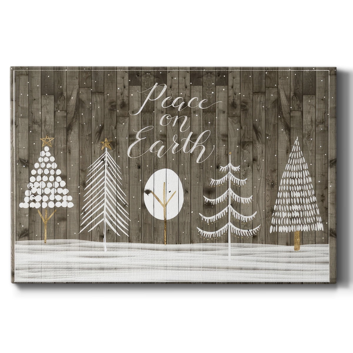 Wooded White Christmas Collection A- Gallery Wrapped Canvas