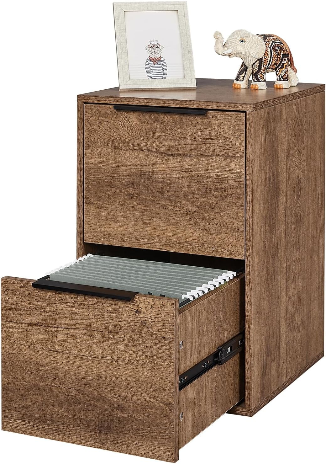Wooden 2 Drawer File Wood Vertical Filing Fits Hanging