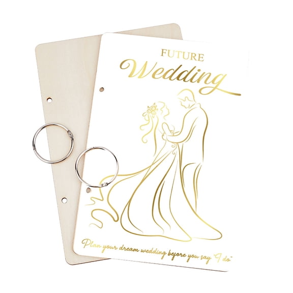 Wooden 2-Ring Loose Leaf Binder Postcard Phote Album Cover Human 240x160x2.5mm Hole: 5mm 2pcs/set DIY