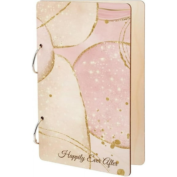 Wooden 2-Ring Loose Leaf Binder Postcard Phote Album Cover Mixed Shapes 240x160x2.5mm Hole: 5mm 2pcs/set Wood