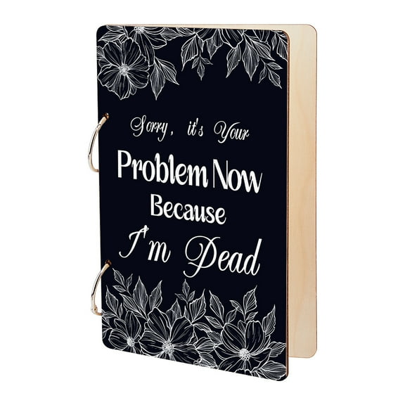 Wooden 2-Ring Loose Leaf Binder Postcard Phote Album Cover Word 240x160x2.5mm Hole: 5mm 2pcs/set Wood