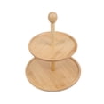 thumbnail image 1 of Wooden 2-Tier Cupcake Stand with Detachable Trays for Birthday Parties Weddings and Events Dessert Display Rack, 1 of 7