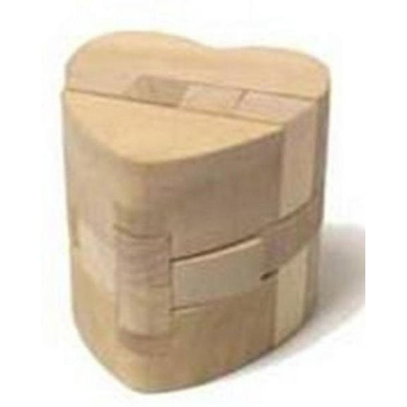 Wooden 3D Brain Bender Puzzle - Heart