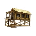 thumbnail image 1 of Wooden 3D Puzzle House, 1/72 Wooden Cabin, Architectural Scene, Assembly DIY Model Toy for Sand Table Diorama Micro Landscape Layout Decoration Style B, 1 of 8
