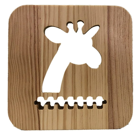 Rawiri Wooden 3D lights, animal warm light night lights, decorative atmosphere gifts