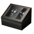 thumbnail image 1 of Wooden 4+6 Automatic Rotation Watch Winder Storage Box Display Case Watch Winder, 1 of 30