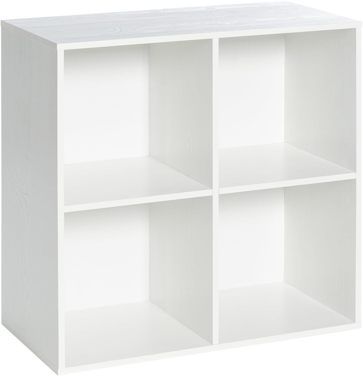 Image showcasing VDNEND Wooden 4-Cube Storage Organizer with Closed Back Panel, 11in ...