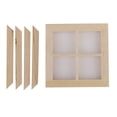 thumbnail image 1 of Wooden 4 Pane Window w/ Frame Dolls House Miniature Accessory 1:12, 1 of 6