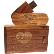 Wooden 4GB USB2.0 USB Memory Stick Date Storage Pendrive Thumb Drive4GB, Walnut Wood