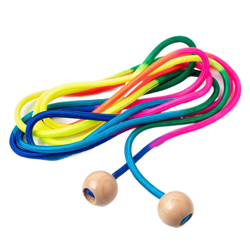 Wooden 5-meter and 7-meter Rainbow Skipping Rope for Multiplayer Fun ...