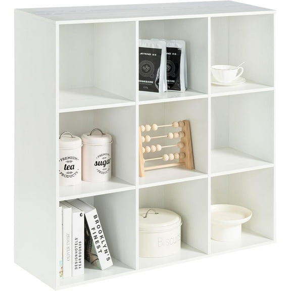 Better Homes & Gardens 4-Cube Storage Organizer, Tobacco Oak